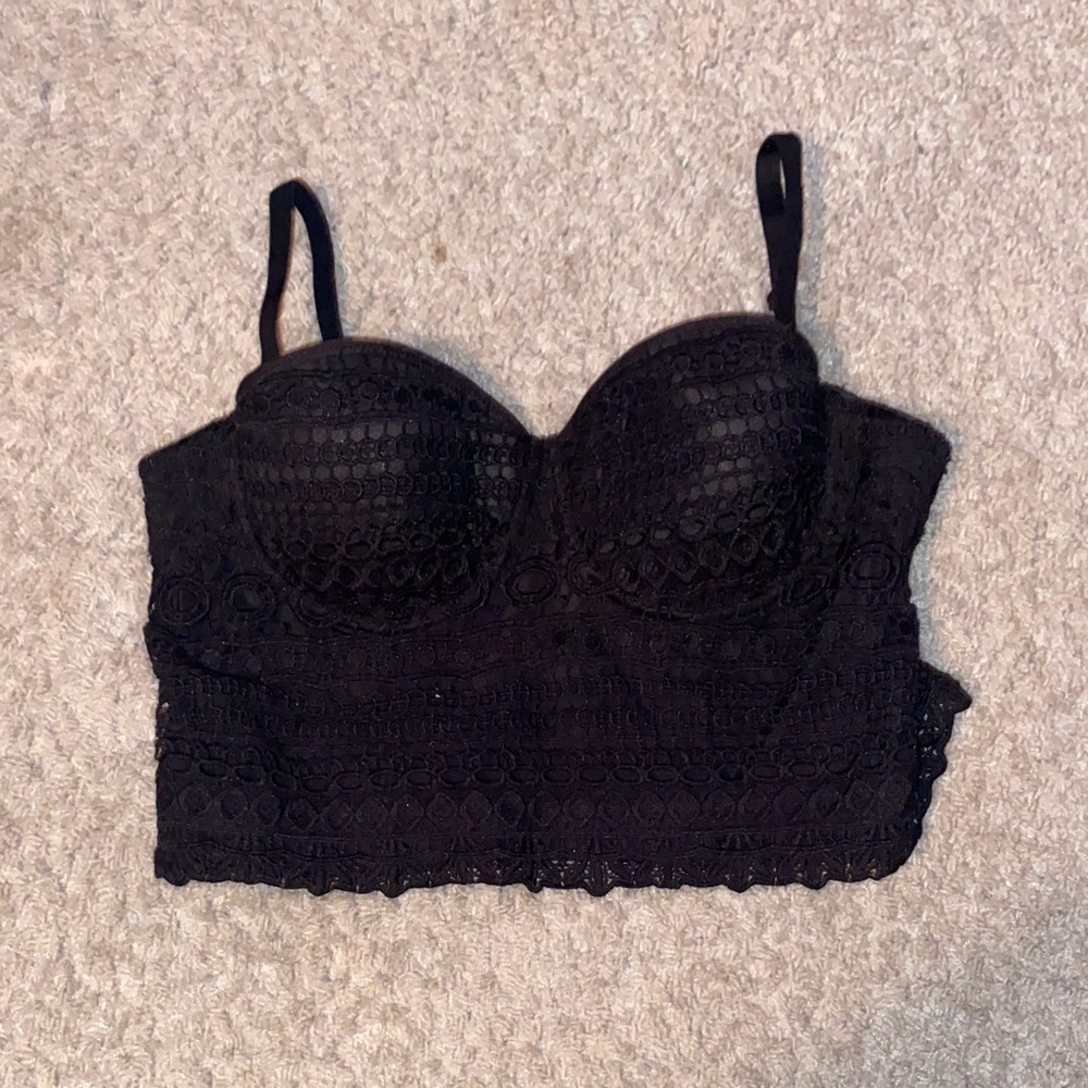 Black Lace Party Top 👯‍♀️🪩🍸